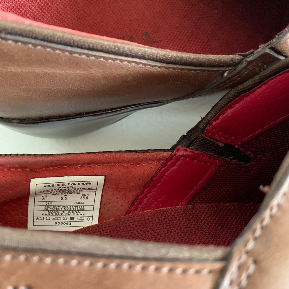 Merrell Angelic Brown Leather Slip On - Picture 6 of 8